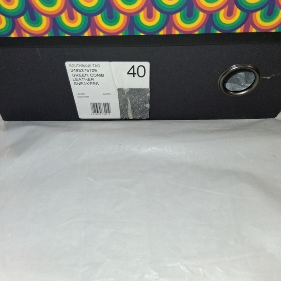 Used Kurt Geiger Green And Pink Sneakers-Womens Size 40 - Picture 7 of 7